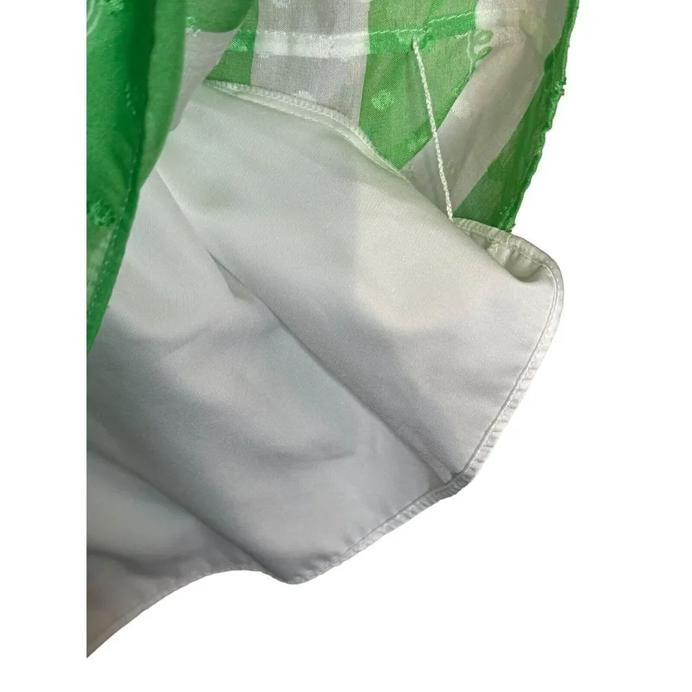 Lilly Pulitzer Women Dress Striped Sleeveless Sundress Antonia Green/White Sz. 2 - Picture 7 of 12